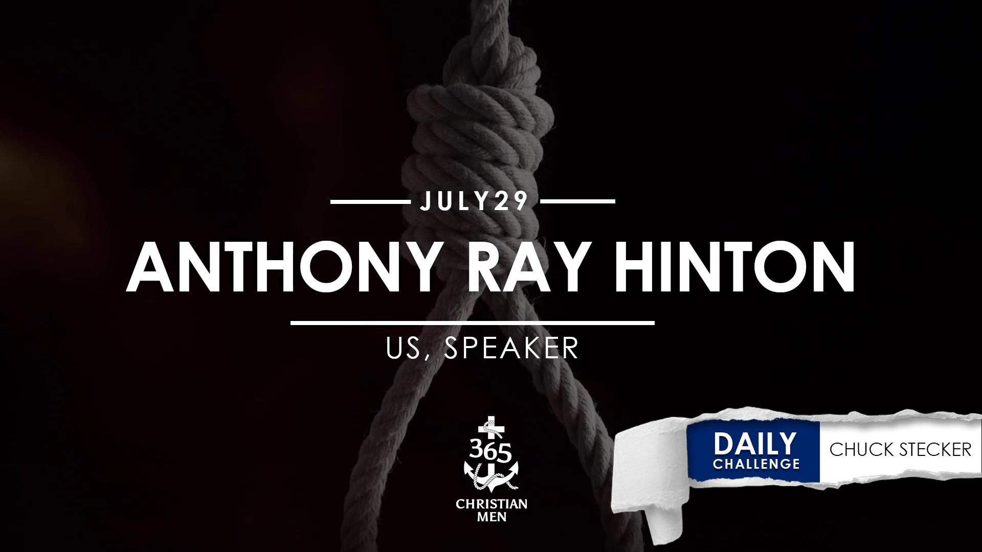 Anthony Ray Hinton, US, Speaker