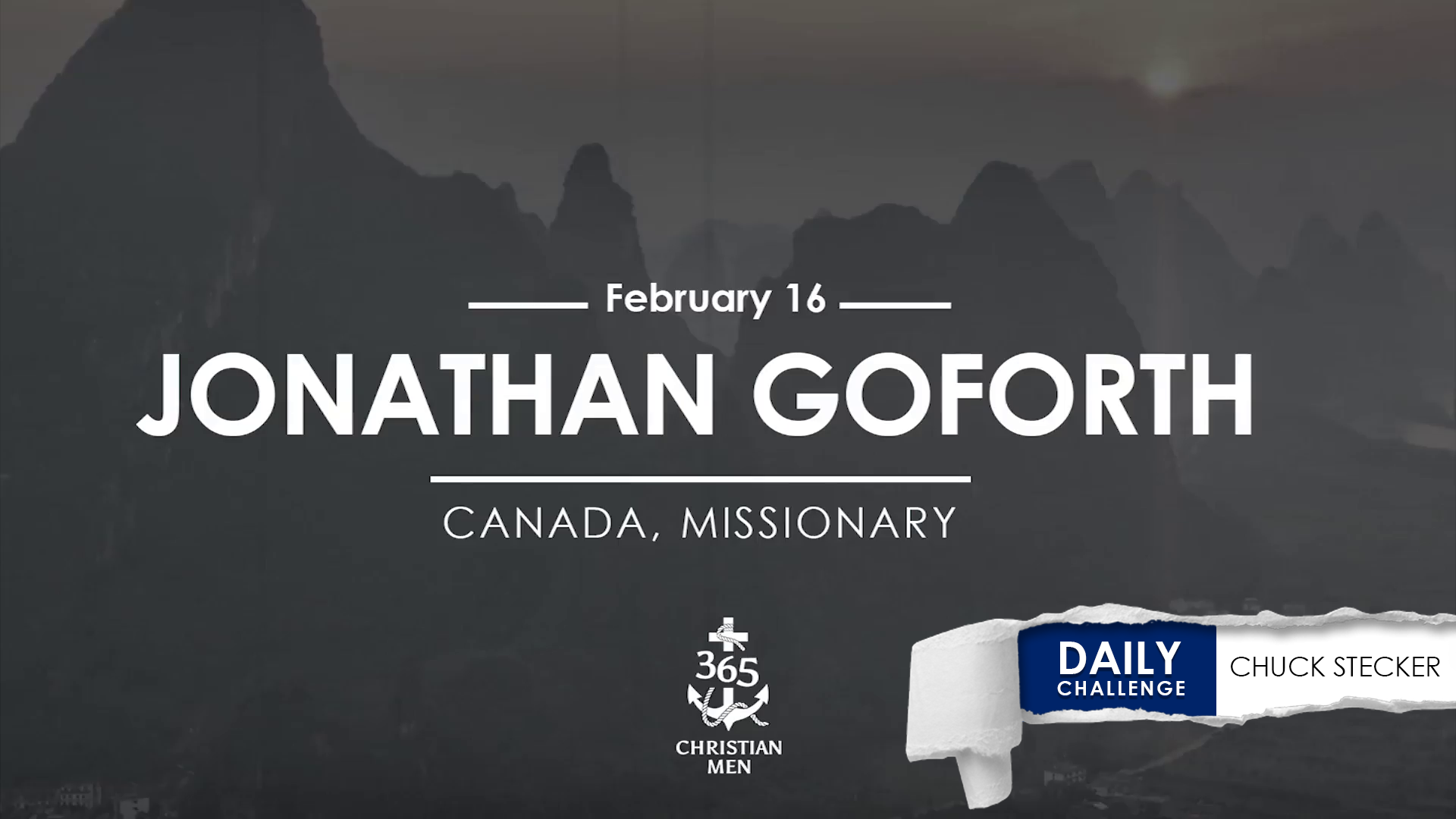 Jonathan Goforth, Canada, Missionary